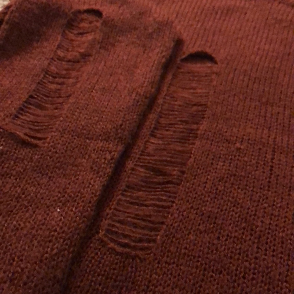 Distressed Plus Size Sweater - Picture 3 of 5